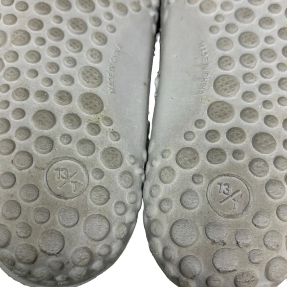 Western Chief Water Shoes Gray Silver Glitter Sparkles Pink Strap Girls Size 13
